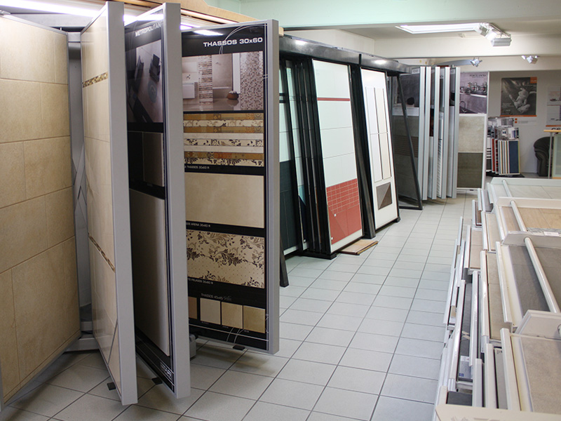 Wandfliesen in unserer Ausstellung in Melle